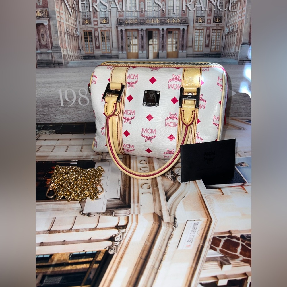 MCM Boston style satchel handbag